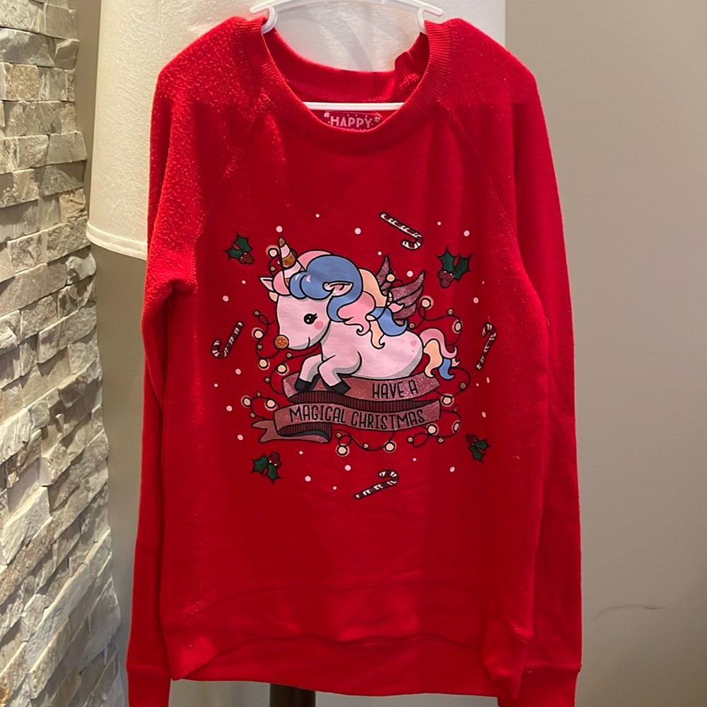 Unicorn holiday sweater